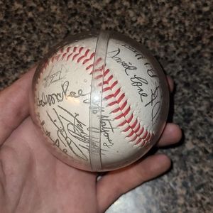 1993 KC Royals Signed Ball